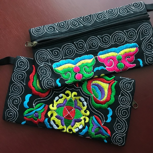 ⭐️Colorful Zippered Embroidered Everything Bag - Picture 5 of 7